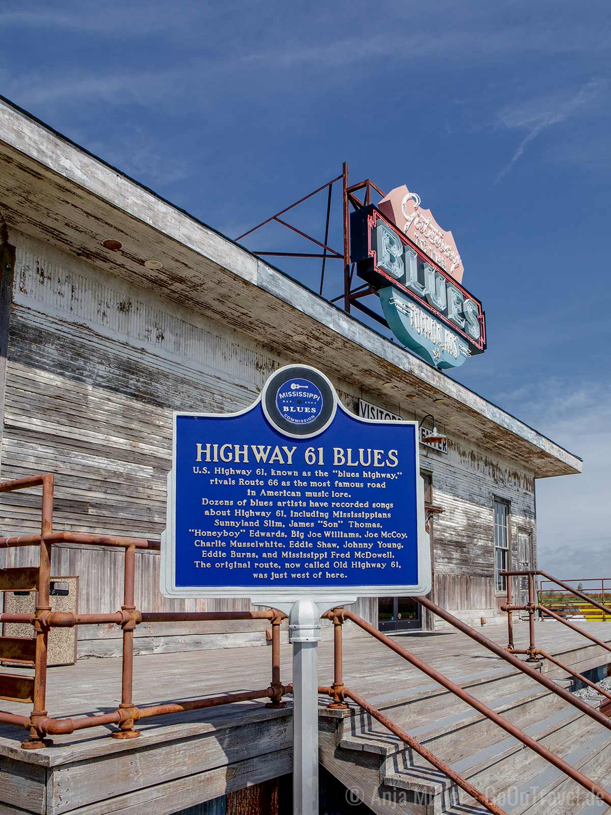 Der Highway 61 erstreckt sich von New Orleans über Memphis bis nach St. Louis und verläuft auch quer durch Mississippi