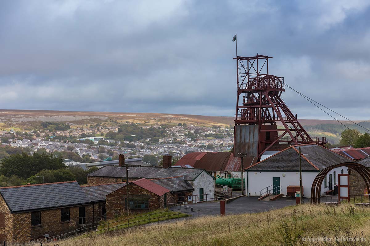 Das Big Pit National Coal Museum im Süden von Wales