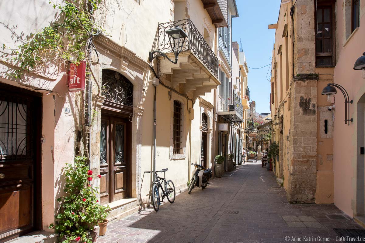 schmale Gassen in der Altstadt von Chania