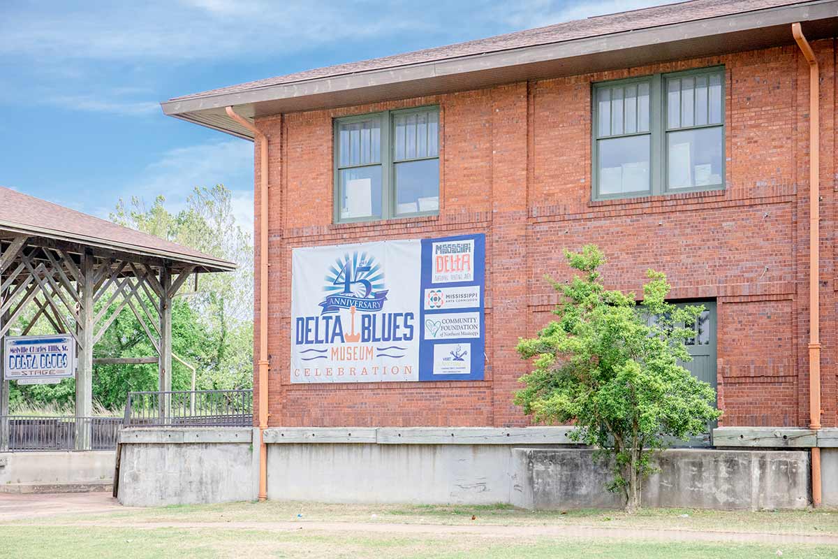 Das Delta Blues Museum ist ein ehemaliges Bahnhofsgebäude