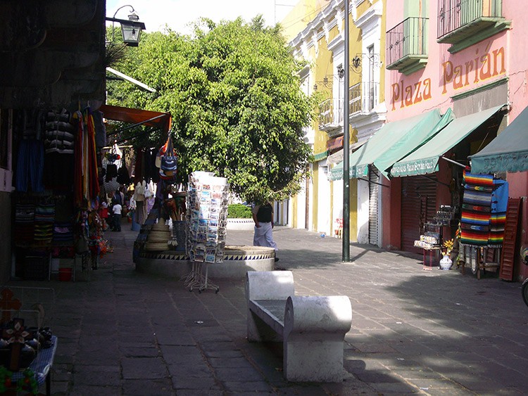 der Markt El Parian in Puebla
