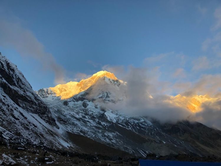 Luisa Nowak: Blick vom Annapurna Base Camp
