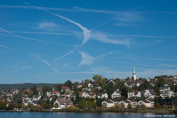 Blick auf die Nordseite des Zürichsees