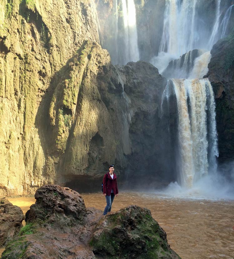 Ouzoud-Wasserfälle in Marokko