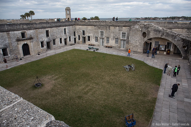 Innenhof der Festung Castillo de San Marcos
