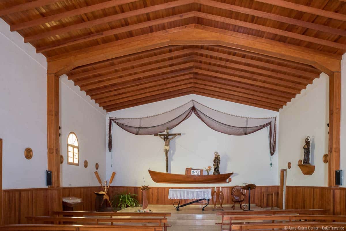 Viele maritime Details finden sich in der Kirche auf La Graciosa