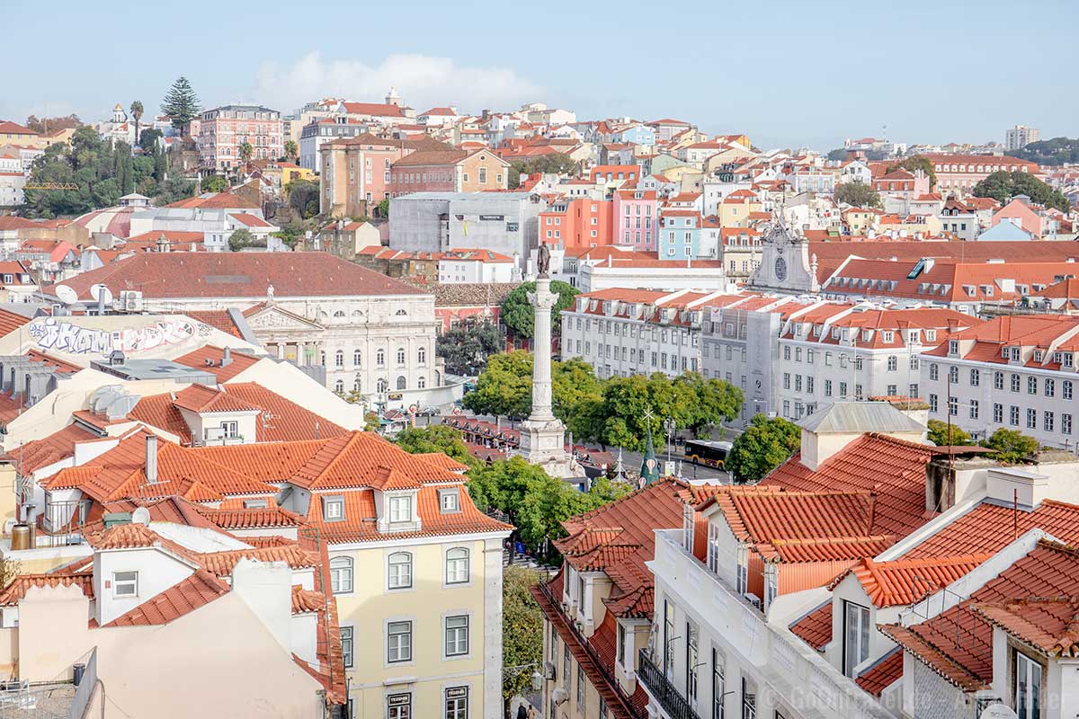 Blick vom Elevador de Santa Justa