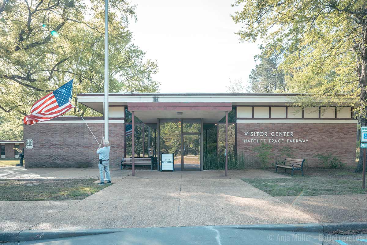 Visitor Center des Natchez Trace Parkway in Mississippi