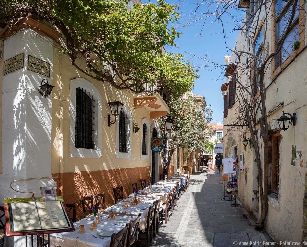 Taverne in der Altstadt von Rethymno