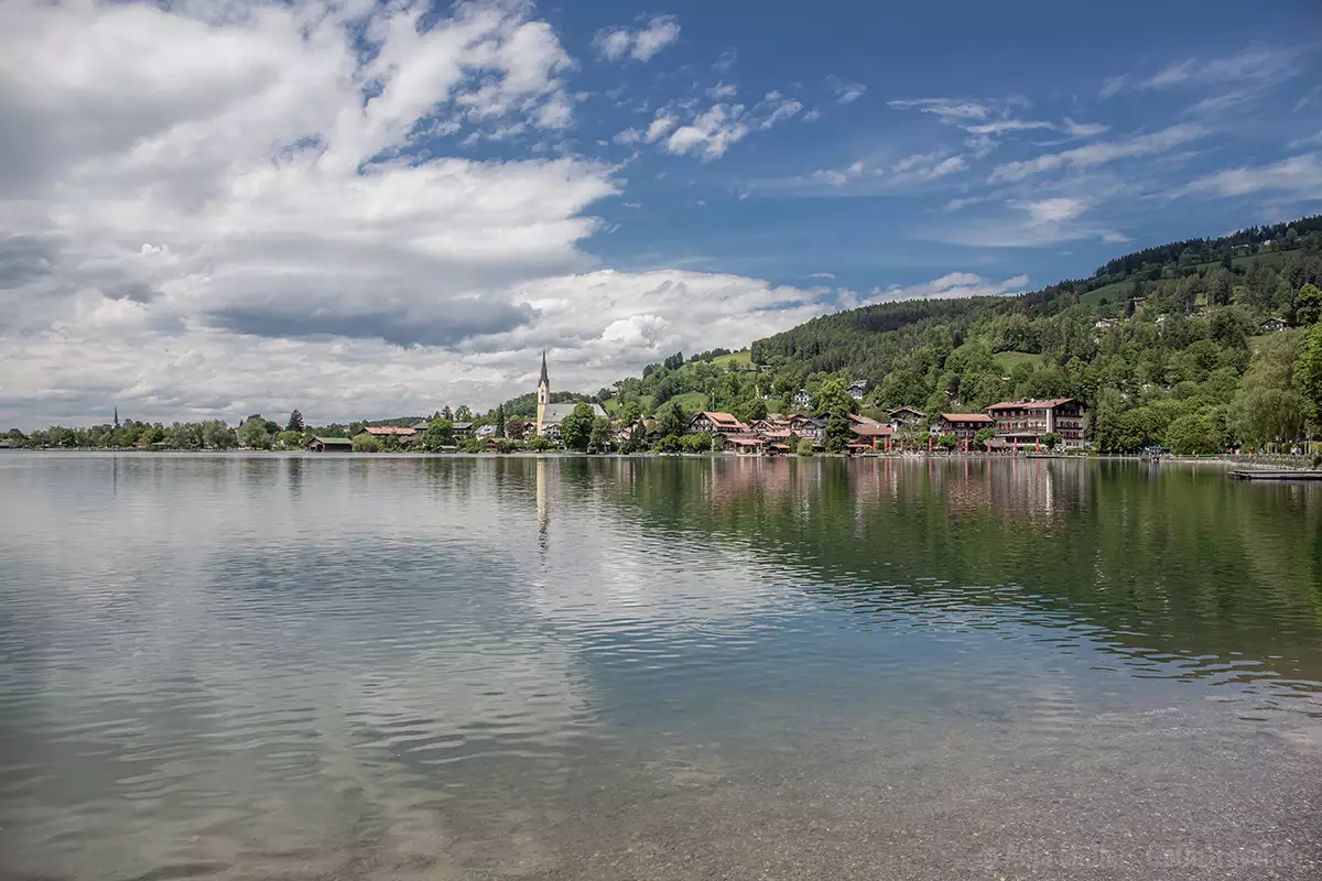 Schliersee mit dem Kloster "Zelle am Slyrse"