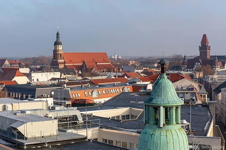 Aussicht auf Cottbus vom Spremberger Turm