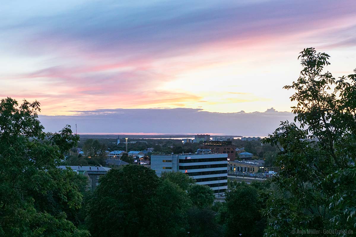 Die Piiskopi Aussichtsplattform zum Sonnenuntergang