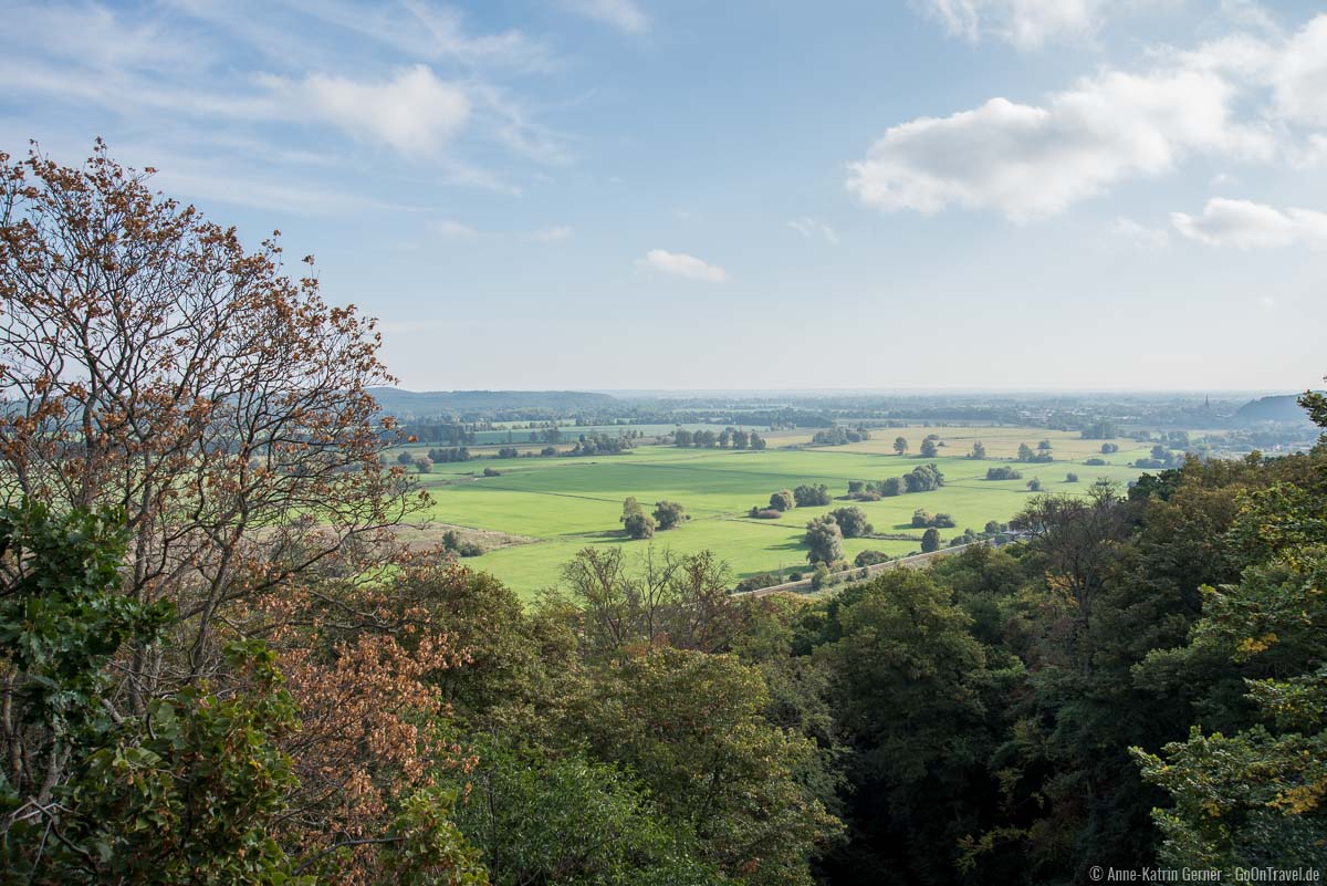 Herbstlicher Ausblick vom Bismarckturm nach Norden