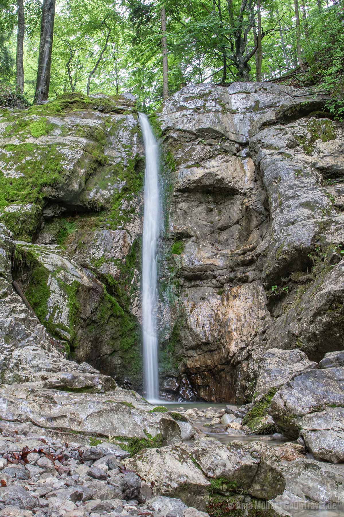 Kesselberg Wasserfall am Kochelsee